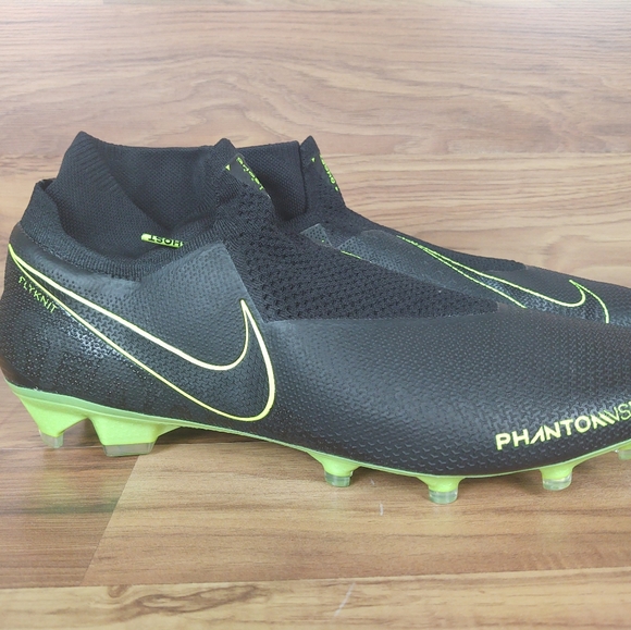 Nike Phantom Vision Legend DF FG Black Volt Soccer - Picture 2 of 8